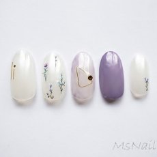 画像7: ネイルシール フラワー ボタニカル E362［メール便OK］ (7)