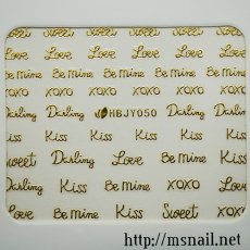 画像2: ネイルシール メッセージ キュート HBJY050［メール便OK］ (2)