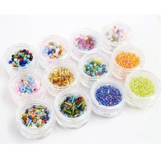 画像3: 在庫限り ネイティブ、ボヘミアンに★カラフル ビーズ 12種セット［メール便OK］ (3)