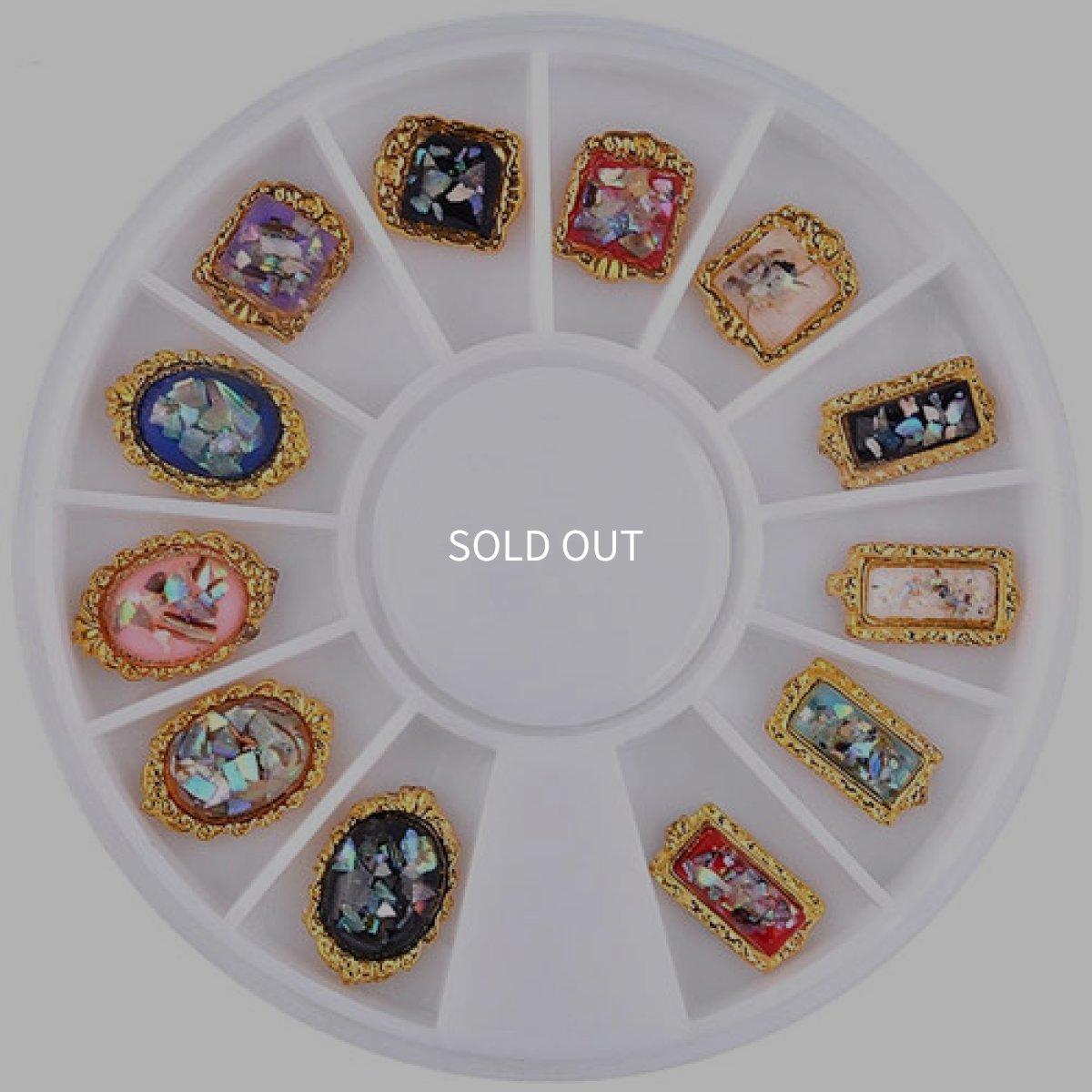 画像1: シェルパーツセット 12個 背面カーブ付［メール便OK］ (1)