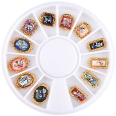 画像1: シェルパーツセット 12個 背面カーブ付［メール便OK］ (1)