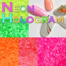 画像1: ネオンホログラム 各1g 1mm/2mm 丸 全12種類 ［メール便OK］ (1)