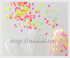 画像5: ネオンホログラム 各1g 1mm/2mm 丸 全12種類 ［メール便OK］ (5)