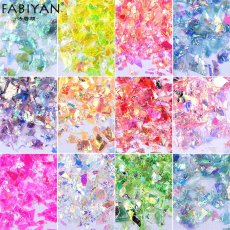 画像1: 切オーロラホロ 0.5g 全6種 ケース入り ［メール便OK］ (1)