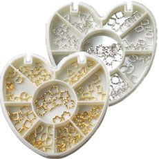 画像1: メタルフレームセット プレーン&ツイスト Gold/Silver RNMF66［メール便OK］ (1)