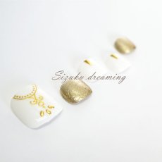 画像2: ネイルシール ロココ アラベスク シルバー TY008［メール便OK］ (2)