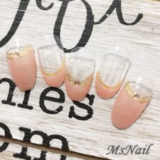 画像4: ネイルシール ロココ アラベスク シルバー TY010［メール便OK］ (4)