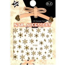 画像2: ネイルシール 雪の結晶 スターライト TY101［メール便OK］ (2)