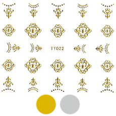 画像1: ネイルシール ロココ アラベスク TY022［メール便OK］ (1)