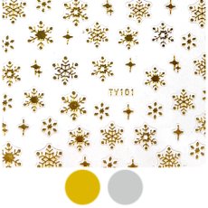 画像1: ネイルシール 雪の結晶 スターライト TY101［メール便OK］ (1)