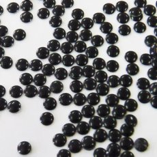 画像2: メタルスタッズ ラウンド ブラック/グレイッシュホワイト 約100P［メール便OK］ (2)