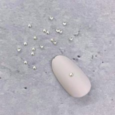 画像2: 在庫限り スタッズ ラウンド シルバー 1.2mm 50P ST1012S［メール便OK］ (2)