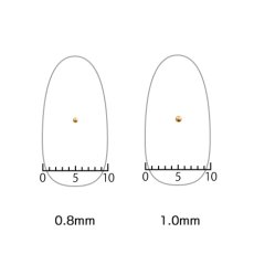 画像2: スタッズ ラウンド ゴールド  約50P［メール便OK］ (2)