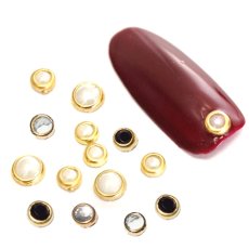 画像1: ネイルジュエリー フレーム付ストーン 50P［メール便OK］ (1)