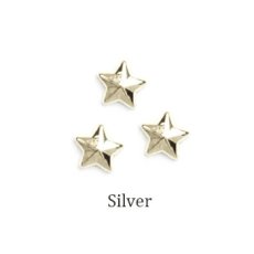 画像1: 在庫限り メタルスタッズ スター シルバー 3x3mm 30個 WJ3-3S［メール便OK］ (1)