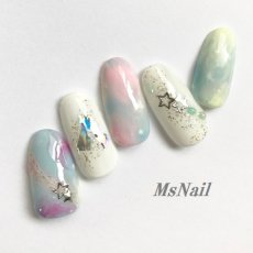 画像5: 在庫限り メタルスタッズ スター シルバー 3x3mm 30個 WJ3-3S［メール便OK］ (5)