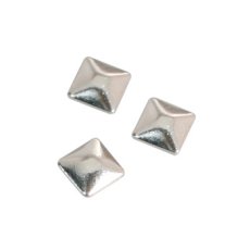 画像1: 在庫限り メタルスタッズ スクエア シルバー 1mm 50個 JSP07S［メール便OK］ (1)