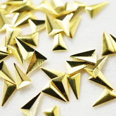 画像2: メタルスタッズ トライアングル ピラミッド 50個［メール便OK］ (2)