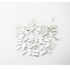 画像3: 在庫限り メタルスタッズ レクタングル シルバー 1.5x2.5mm 50個 CF1-2S［メール便OK］ (3)