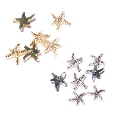 画像2: カーブ付　ネイルパーツ スターフィッシュ 6x7mm 10個［メール便OK］ (2)
