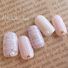 画像4: メタルスタッズ リボン 2x3mm 50個［メール便OK］ (4)