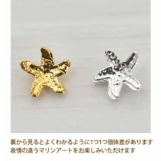 画像2: カーブ付　ネイルパーツ スターフィッシュ 3size 5個［メール便OK］ (2)