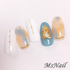 画像4: ネイルパーツ カーブメッシュスティック ゴールド 6x2mm 50個［メール便OK］ (4)