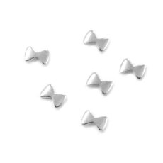 画像3: メタルスタッズ リボン 2x3mm 50個［メール便OK］ (3)