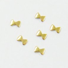 画像2: メタルスタッズ リボン 2x3mm 50個［メール便OK］ (2)