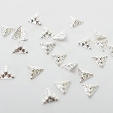画像3: メタルパーツ メッシュ ピラミッド  4mm 20個［メール便OK］ (3)