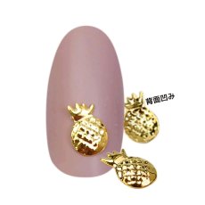 画像4: メタルパーツ パイナップル ゴールド 4x6mm 30個［メール便OK］ (4)