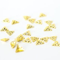画像2: メタルパーツ メッシュ ピラミッド  4mm 20個［メール便OK］ (2)