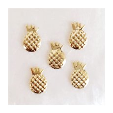 画像3: メタルパーツ パイナップル ゴールド 4x6mm 30個［メール便OK］ (3)