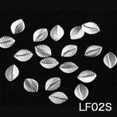 画像8: メタルパーツ リーフ  ゴールド＆シルバー 2x5mm 100個［メール便OK］ (8)