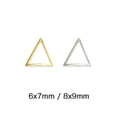 画像1: カーブ付 フレームパーツ トライアングル 20個［メール便OK］ (1)