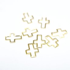 画像2: カーブ付 フレームパーツ クロス 20個［メール便OK］ (2)