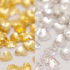 画像1: スパークルスタッズ ハート 50個［メール便OK］ (1)