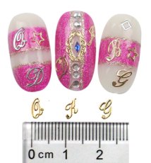 画像12: 在庫処分 ジェル埋込OK 極薄 ソフトパーツ アルファベット シルバー［メール便OK］ (12)