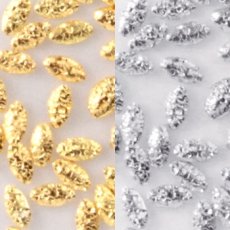 画像1: スパークルスタッズ リーフ 50個［メール便OK］ (1)