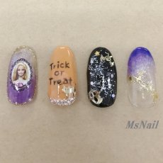 画像7: ジェル埋込OK 極薄 ソフトパーツ ハロウィン ゴールド 20個［メール便OK］ (7)