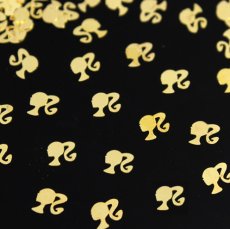 画像2: ジェル埋込OK 極薄 ソフトパーツ キャラクター ゴールド 20個［メール便OK］ (2)