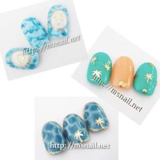 画像11: ジェル埋込OK 極薄 ソフトパーツ サマー 20個［メール便OK］ (11)