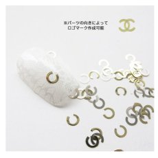 画像4: ジェル埋込OK 極薄 ソフトパーツ ロゴ 20個［メール便OK］ (4)