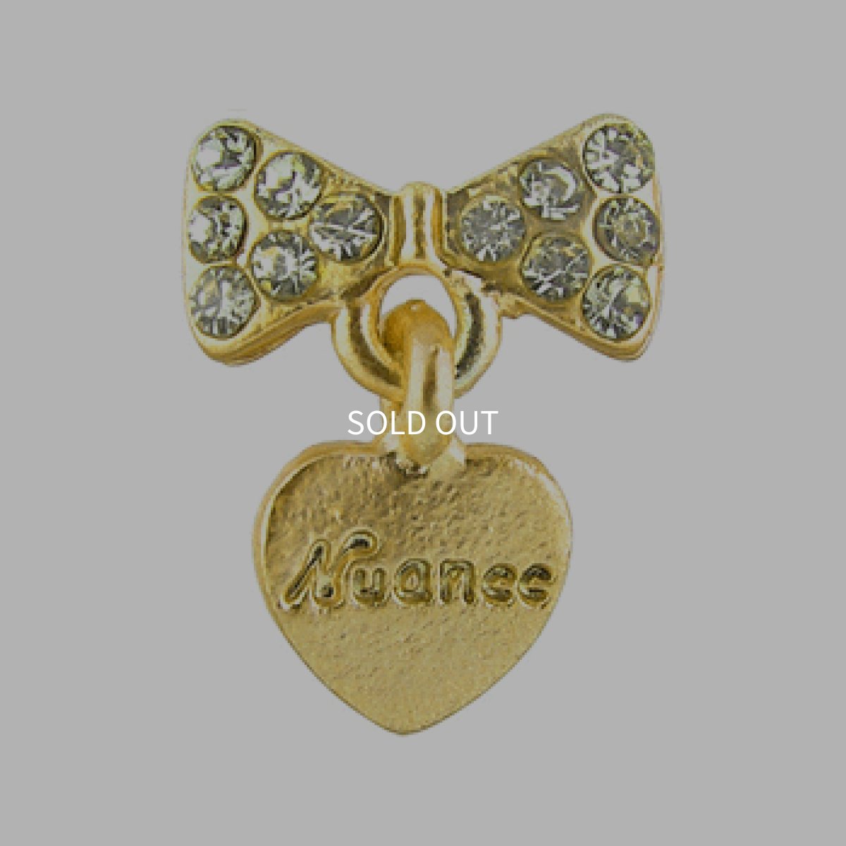 画像1: ネイルジュエリー ガーリースウィング ゴールド 2個 MD48［メール便OK］ (1)