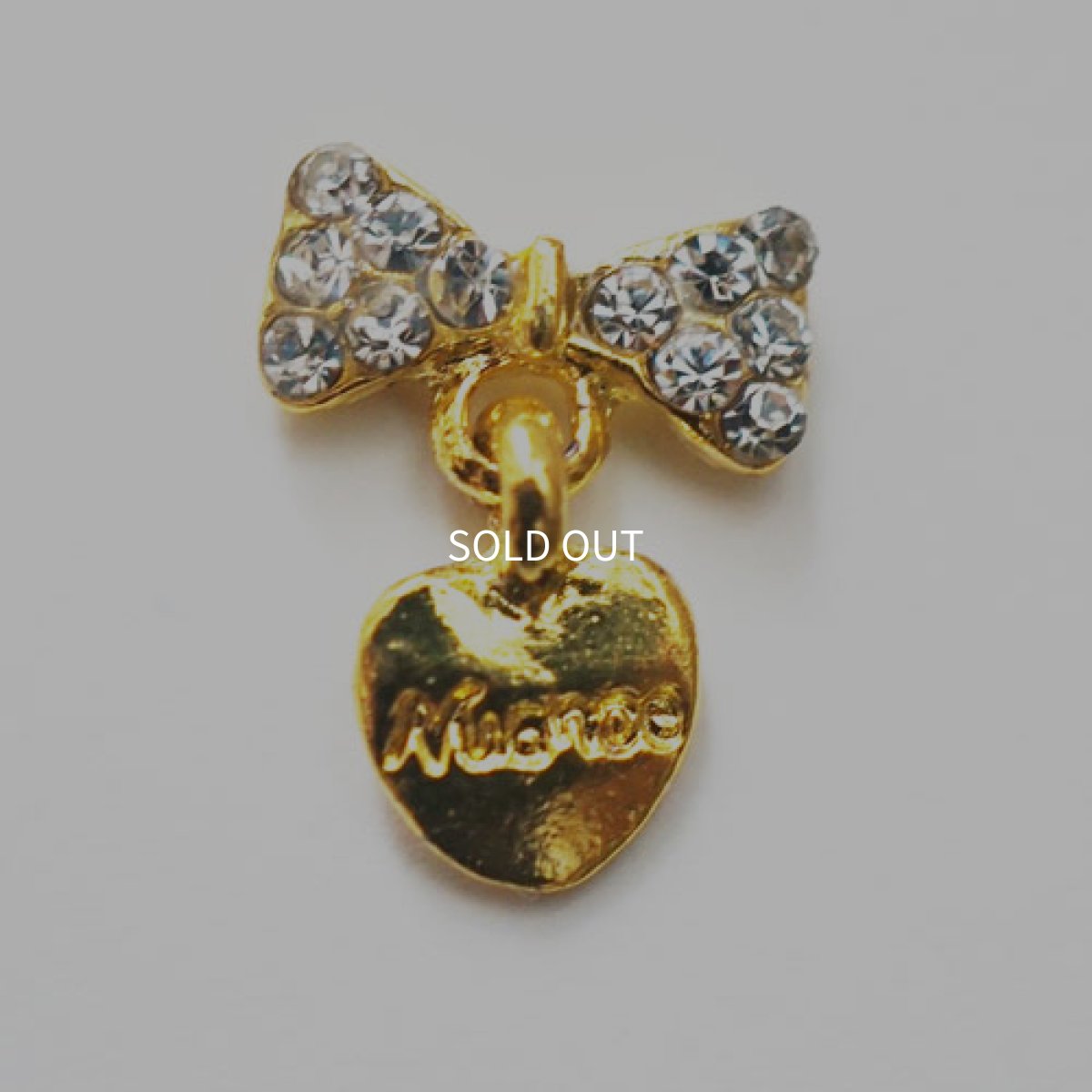 画像2: ネイルジュエリー ガーリースウィング ゴールド 2個 MD48［メール便OK］ (2)