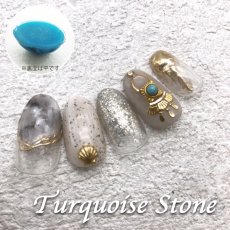 画像2: リアルストーン ターコイズ 全12種類［メール便OK］ (2)