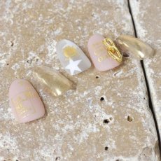 画像3: 在庫限り ネイルチェーン ピンクゴールド 2個［メール便OK］ (3)