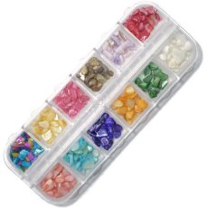 画像3: シャワーストーン 12色セット (ケース入)［メール便OK］ (3)