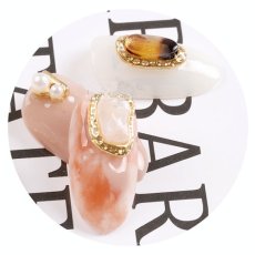 画像8: リアルストーン フレーム付 マーブルストーン 2個［メール便OK］ (8)