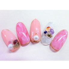 画像3: 在庫限り Nail Labo ナチュラルストーン アメジストMix 約2g［メール便OK］ (3)